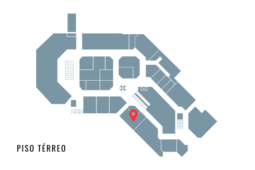 Localização da loja Casa Fortaleza no mapa do D&D Shopping