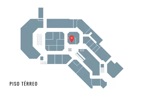 Localização da loja Estar Móveis no mapa do D&D Shopping