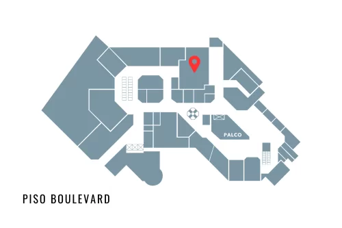 Localização da loja Hio Home In & Out no mapa do D&D Shopping
